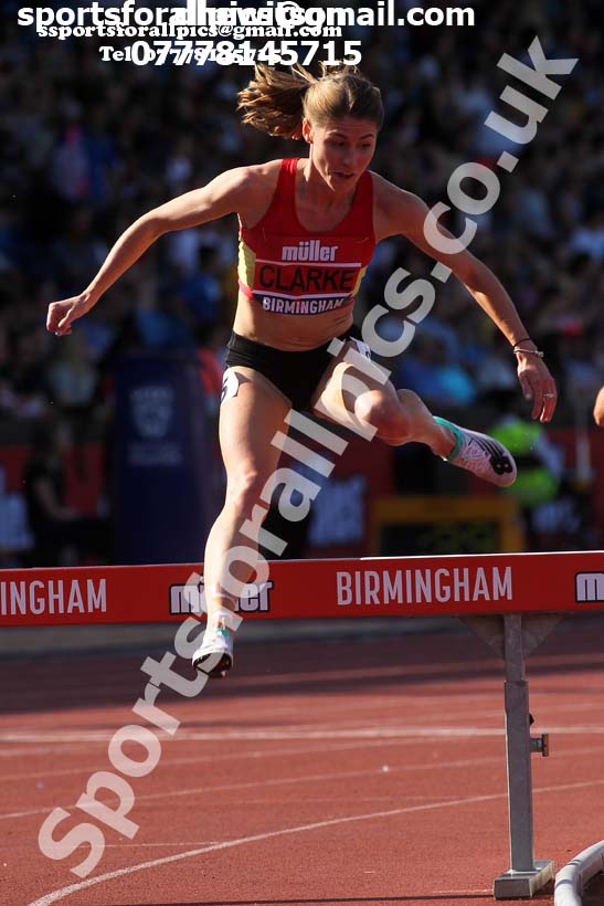 Womens 3000 metres steeplechase, 2019 Muller British Championships, Alexander Stadium, Birmingham. Photo: David T. Hewitson/Sports for All Pics